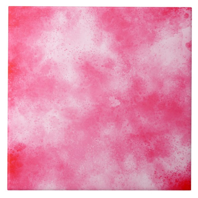 Carreau de céramique à effet de nuage rose (Devant)