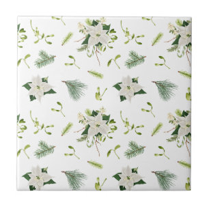 Carreau de céramique à motif floral charmant pour