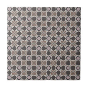 Carreau de céramique à motif mosaïque de carré et