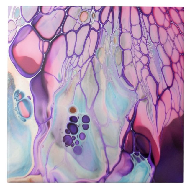 Carreau de céramique - Ailes de papillon Abstrait  (Devant)