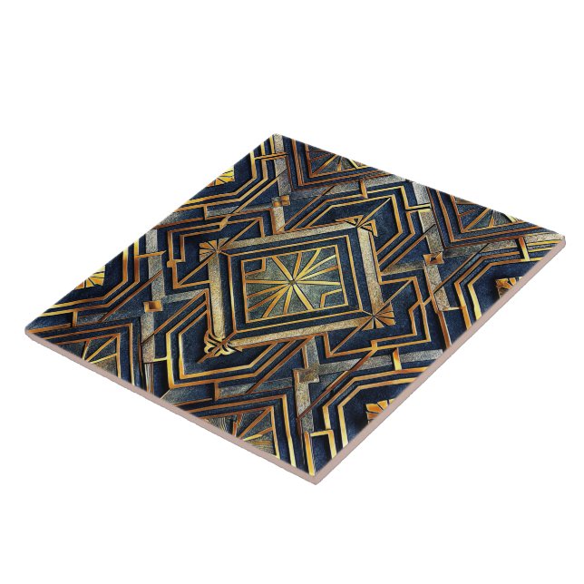 Carreau de céramique Art déco (Côté)