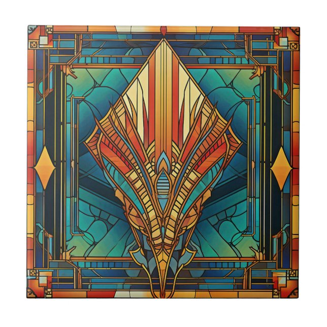 Carreau de céramique Art déco (Devant)