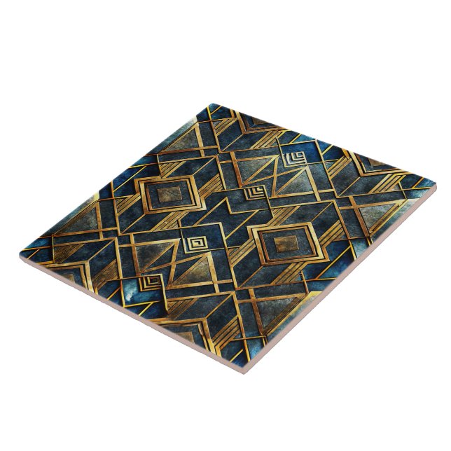 Carreau de céramique Art déco (Côté)