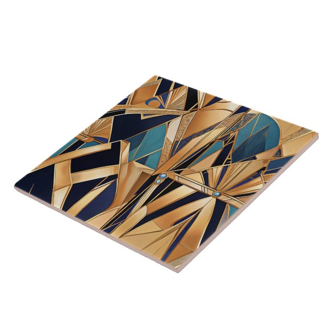 Carreau de céramique Art déco (Côté)