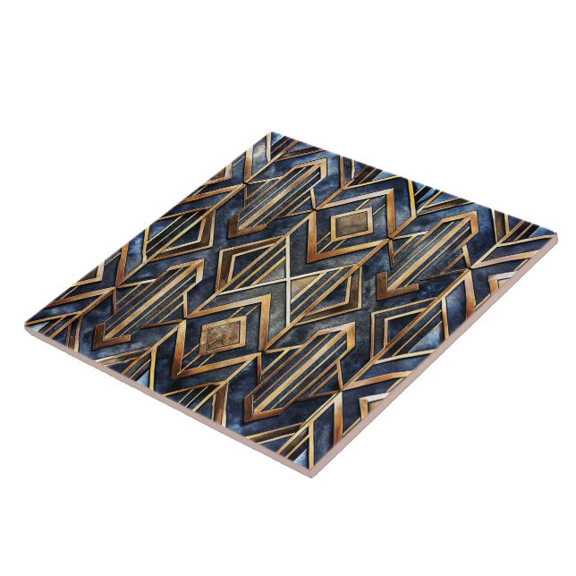 Carreau de céramique Art déco (Côté)