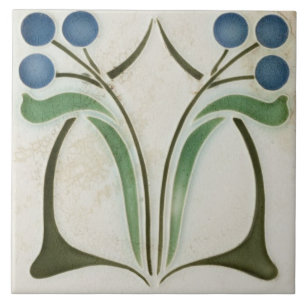 Carreau de céramique - Art nouveau antique