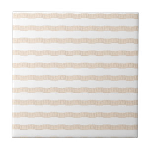 Carreau de céramique beige à rayures Classique Mod