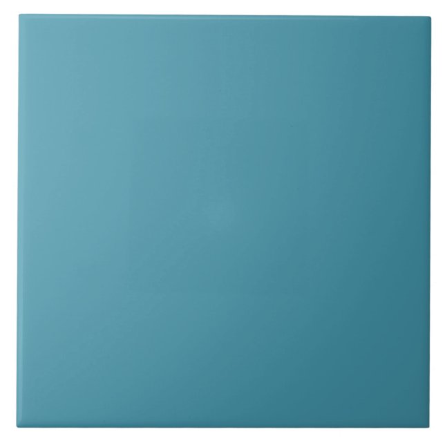 Carreau de céramique bleu marine mat. (Devant)