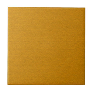 Carreau de céramique - Brun rouille jaune uni