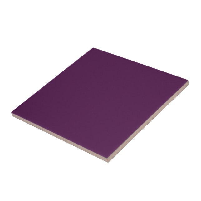 Carreau de céramique carré violet foncé (Côté)