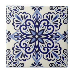Carreau de céramique - Carreau Azulejo bleu/blanc