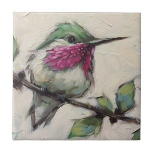 Carreau de céramique - Colibri