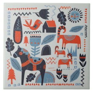 Carreau de céramique - Collection scandinave