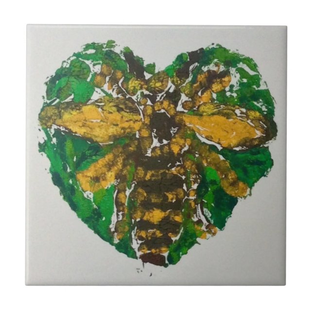 Carreau de céramique d'abeille de Manchester (Devant)