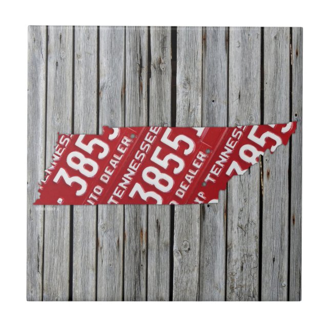 Carreau de céramique de carte de plaque (Devant)