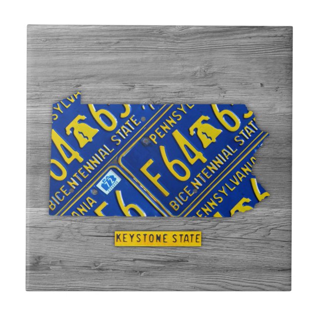 Carreau de céramique de carte de plaque (Devant)