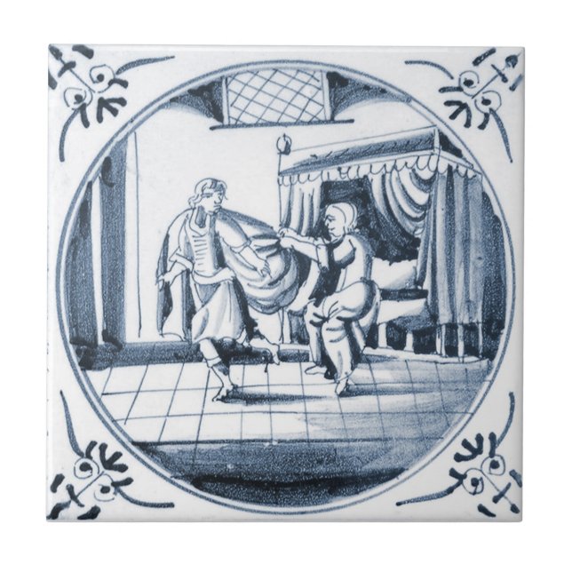 Carreau de céramique de conception biblique de (Devant)