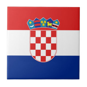 Carreau de céramique de drapeau de la Croatie