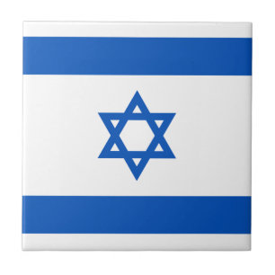 Carreau de céramique de drapeau de l'Israël
