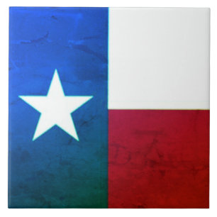 Carreau de céramique de drapeau du Texas