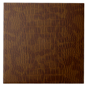 Carreau de céramique de grand crocodile