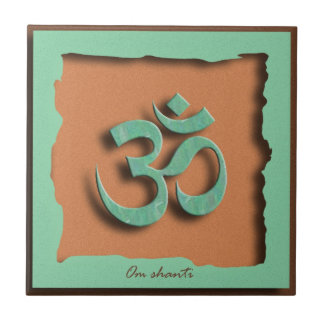Carreau de céramique de l'OM Shanti