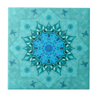 Carreau de céramique de mandala de nature de