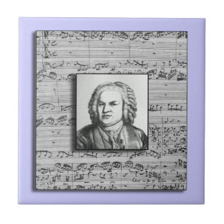 Carreau de céramique de musique baroque de Bach