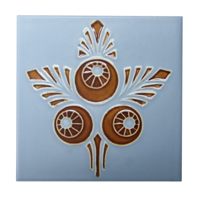 Carreau de céramique de reproduction de l'art déco (Devant)