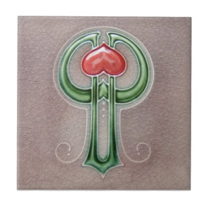 Carreau de céramique de reproduction de l'art déco