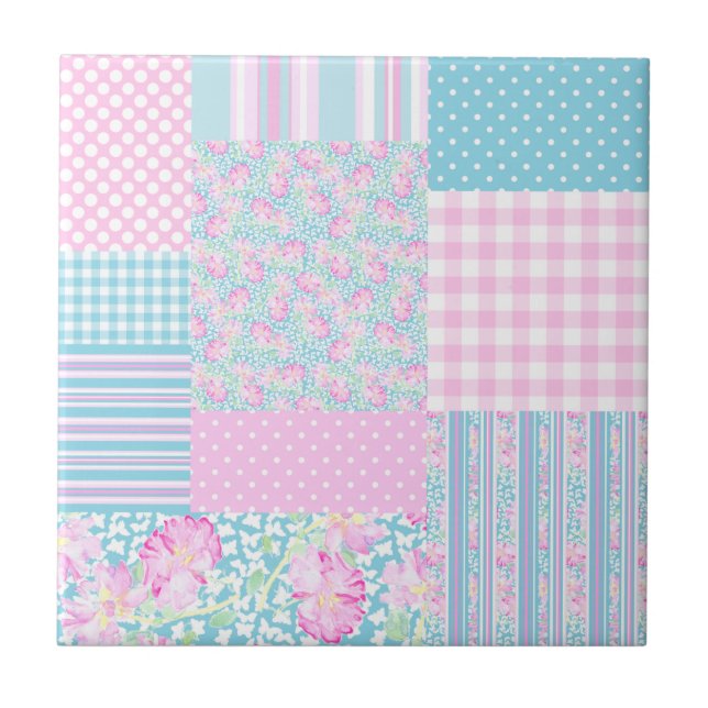 Carreau de céramique de roses de papillons de (Devant)