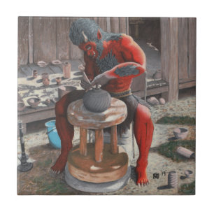 Carreau de céramique de rotation d'imaginaire de