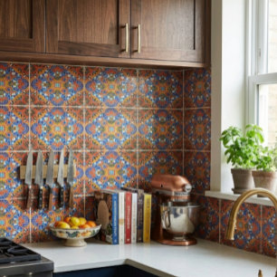 Carreau de céramique de style mosaïque coloré