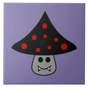 Carreau de céramique de vampire de champignon
