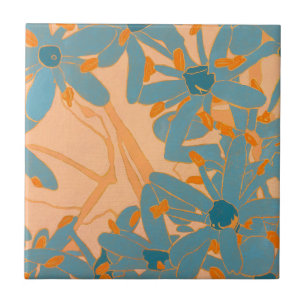 Carreau de céramique design contemporain de feuill
