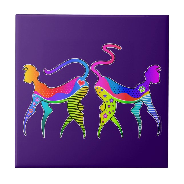 CARREAU DE CÉRAMIQUE, DESSOUS DE VERRE ou TRÉPIED (Devant)