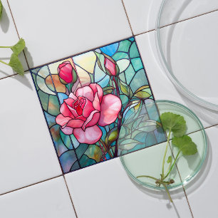 Carreau de céramique en mosaïque de verre teinté R