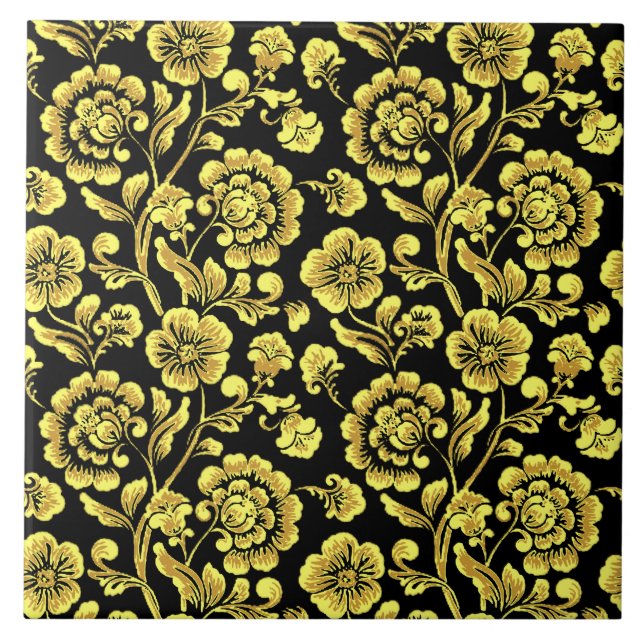 Carreau de céramique floral (Devant)