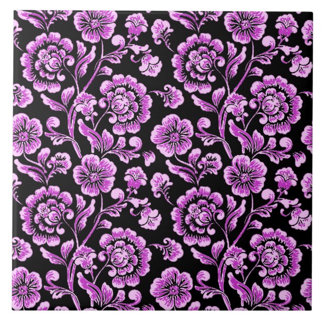 Carreau de céramique floral (Devant)