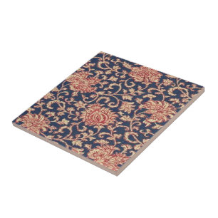 Carreau de céramique floral de papier peint