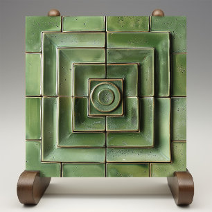 Carreau de céramique géométrique Verdant Visions