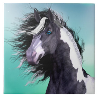 Carreau de céramique gitan du cheval 6x6 de Vanner