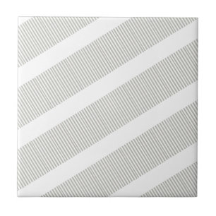 Carreau de céramique gris et blanc rayé
