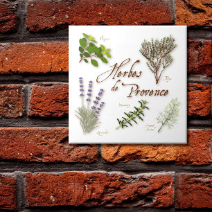 Carreau de céramique Herbes de Provence