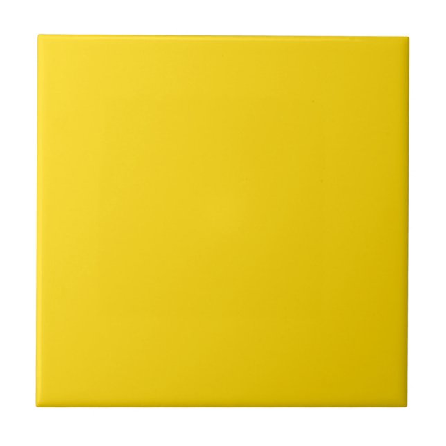 Carreau de céramique jaune autobus scolaire (Devant)