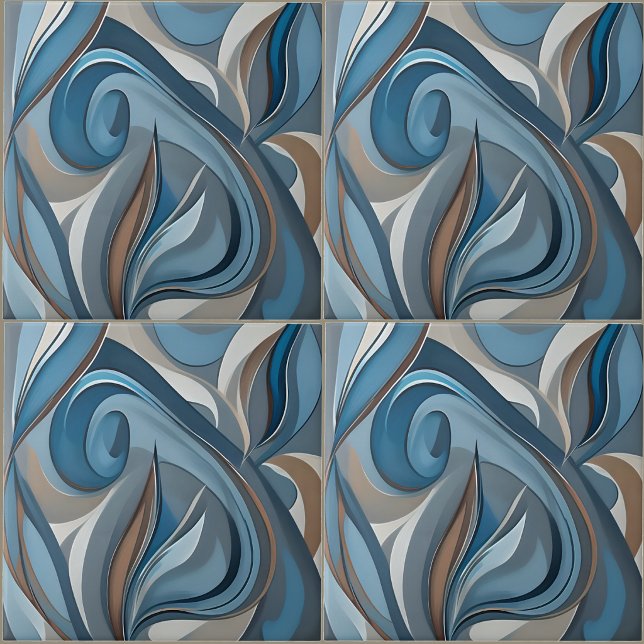 Carreau de céramique jazzy (Jazzy Ceramic Tile-Four Squared View
)
