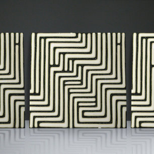 Carreau de céramique labyrinthe énigmatique en gla