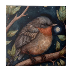 Carreau de céramique Midnight Robin