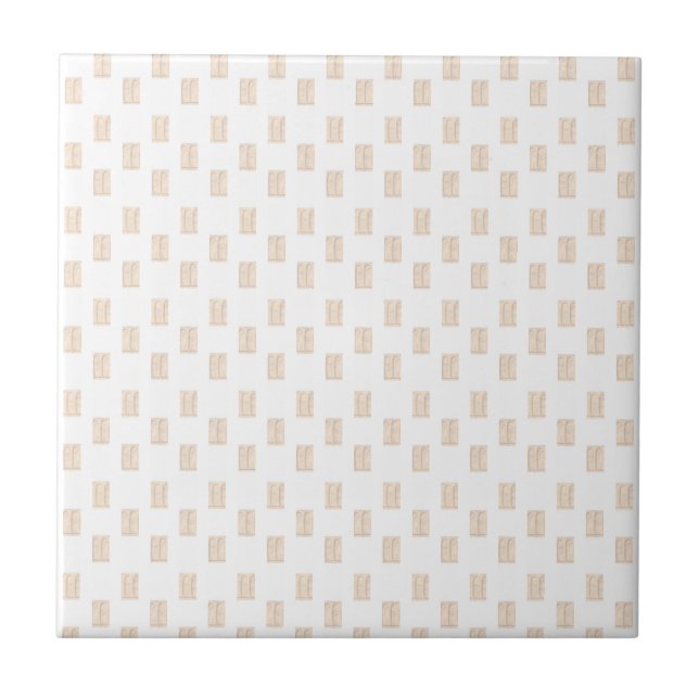 Carreau de céramique moderne classique beige et bl (Devant)