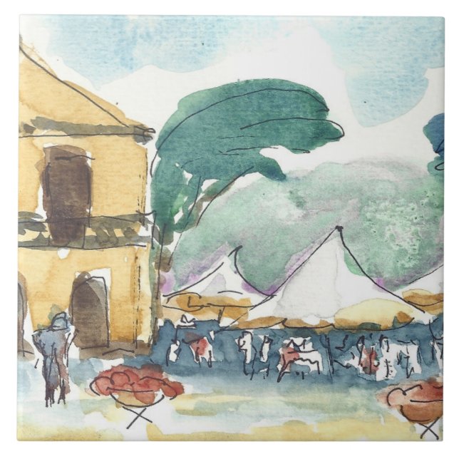 Carreau de céramique "Ravello Italie " de Marilyn (Devant)